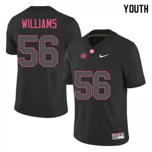 NCAA Youth Alabama Crimson Tide #56 Tim Williams Stitched College Nike Authentic Black Football Jersey YG17Q10UQ
